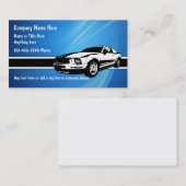 Cartes de visite des véhicules à moteur (Devant / Derrière)