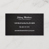 Cartes de visite des véhicules à moteur de (Dos)