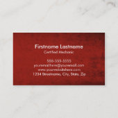 Cartes de visite des véhicules à moteur de (Dos)