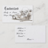 Cartes de visite des véhicules à moteur de platine (Devant / Derrière)