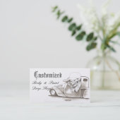 Cartes de visite des véhicules à moteur de platine (Debout devant)