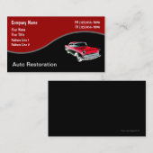 Cartes de visite des véhicules à moteur rétros (Devant / Derrière)