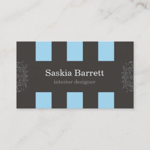 cartes de visite > design d'intérieur [bleu]