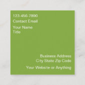 Cartes de visite design tendance avec lys calla (Dos)