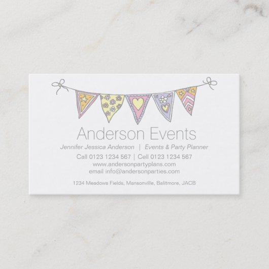 Cartes de visite dessinés donnants un petit coup (Devant)