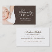 Cartes de visite d'Esthetician (Devant / Derrière)