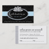 Cartes de visite d'Esthetician (Devant / Derrière)