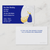 Cartes de visite détaillants automatiques (Devant / Derrière)