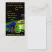 Cartes de visite détaillants automatiques faits (Devant / Derrière)