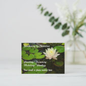 Cartes de visite d'étang de fleur de Lotus de (Debout devant)