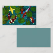 Cartes de visite d'ÉTANG de KOI (Devant / Derrière)