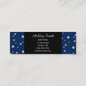 Cartes de visite d'étoile de ciel nocturne (Dos)