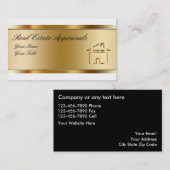 Cartes de visite d'évaluation immobilière (Devant / Derrière)