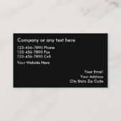 Cartes de visite d'évaluation immobilière (Dos)