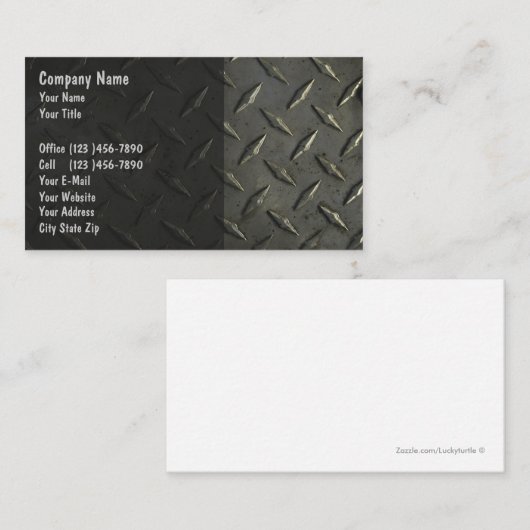 Cartes de visite d'expédition (Devant / Derrière)