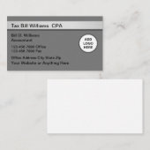 Cartes de visite d'expert-comptable CPA (Devant / Derrière)
