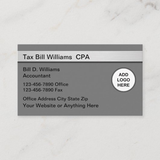 Cartes de visite d'expert-comptable CPA (Devant)
