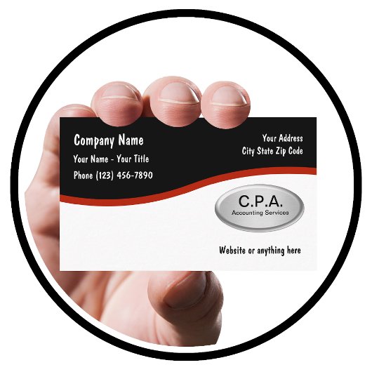 Cartes de visite d'expert-comptable CPA