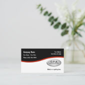 Cartes de visite d'expert-comptable CPA (Debout devant)