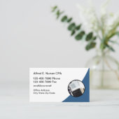 Cartes de visite d'expert-comptable CPA (Debout devant)