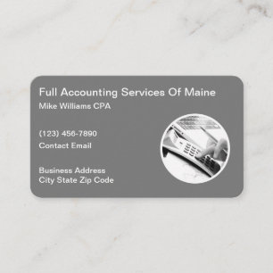 Cartes de visite d'expert-comptable professionnel