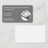 Cartes de visite d'expert-comptable professionnel (Devant / Derrière)