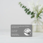 Cartes de visite d'expert-comptable professionnel (Debout devant)