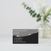 Cartes de visite d'expert-comptable vernis moderne (Debout devant)