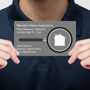 Cartes de visite d'expert en inspection de maison