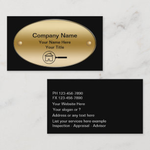 Cartes de visite d'expert immobilier