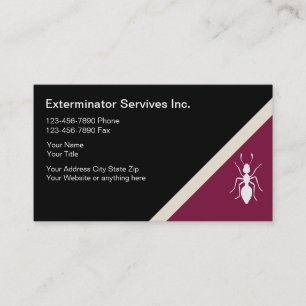 Cartes de visite d'exterminateur
