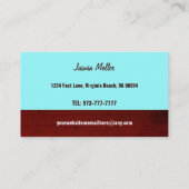 Cartes de visite d'herbe - couleur variable (Dos)