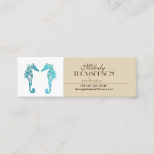 Cartes de visite d'hippocampes