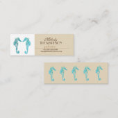 Cartes de visite d'hippocampes (Devant / Derrière)