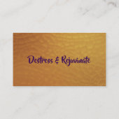 Cartes de visite d'huiles essentielles (Dos)