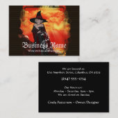 Cartes de visite d'imaginaire de la sorcière 1 de (Devant / Derrière)