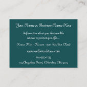 Cartes de visite d'imaginaire d'île d'Elf (Dos)