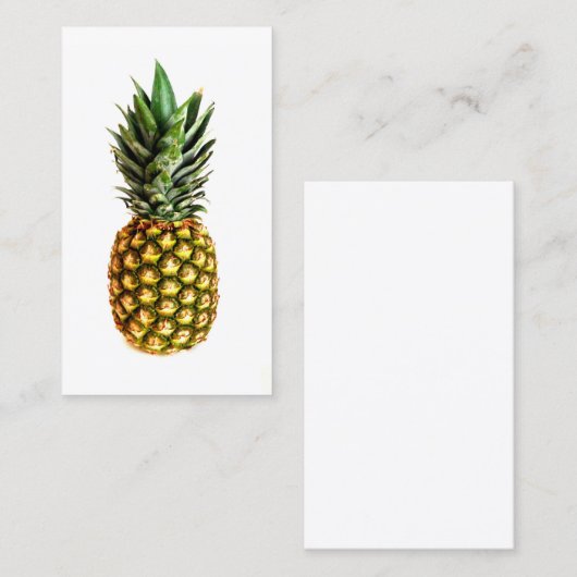 Cartes de visite d'impression d'ananas (Devant / Derrière)