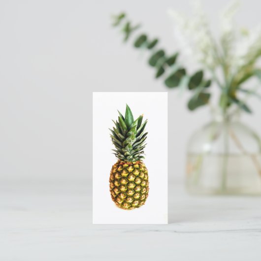 Cartes de visite d'impression d'ananas (Debout devant)