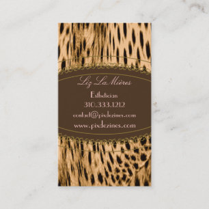 Cartes de visite d'impression de Cheetah