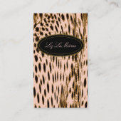 Cartes de visite d'impression de Cheetah (Dos)