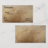Cartes de visite d'impression en bois d'érable, 3, (Devant / Derrière)