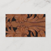 Cartes de visite D'Impression En Cuir Brown Et Noi (Devant)