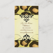 cartes de visite d'impression Jaguar (Dos)