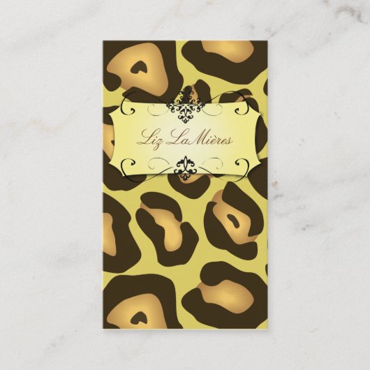 cartes de visite d'impression Jaguar (Devant)