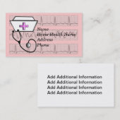 Cartes de visite d'infirmier autorisé (Devant / Derrière)