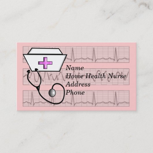 Cartes de visite d'infirmier autorisé (Devant)