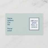 Cartes de visite d'infirmière (Dos)