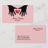 Cartes de visite d'infirmière (Devant / Derrière)