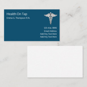 Cartes de visite d'infirmière diplômée médicale